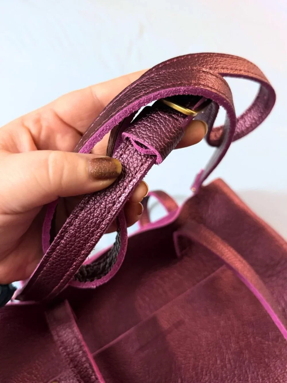Ultra Violet Original Crossbody Tote by Portland Leather Goods